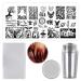 Nails Art Stamping Plate Set Bat owl nail plate template image plate thorns cat nail stamp plates set for diy party nail