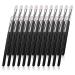 24-Piece Sibba Sponge Eyeshadow Brush Set - Double-Sided Applicators for Women & Girls - Magic Wand Black & Silver Tool Set - Buy Online on GoSupps.com