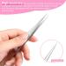 6-Piece Stainless Steel Eyelash Extension Tweezers Set - Straight & Curved Tip Precision Tweezers for Eyebrow and Lash Nippers - Silver & Pink - Buy Online on GoSupps.com