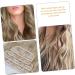 Ipetboom Hair Extension Set of Four Natural Hair Wigs Light Brown Hair Extensions Gabor Wigs for Women Curly Wig Women Hairpiece Wavy Wig Miss Curls High Temperature Wire Pad Hair - Buy Online on GoSupps.com