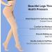 GLEMOSSLY Medical Compression Pantyhose 20-30 mmHg Open Toe - Firm Support Tights for Swelling, Edema, Varicose Veins - Beige Large - Buy Online on GoSupps.com