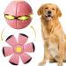 Yeahboom pet toys frisbee ball flying saucer ball toy for dogs flying ball for dogs pet toy frisbee ball dog flying ball premium dog ball pink