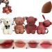 DENGWANG Keychain Bear Lipsticks 2 In 1 Key Chain Bear Lipstick Mist Matte Velvet Lipstick Waterproof Long Lasting Lip Gloss Cute Bear Beauty Makeup (#7 + #1 + #3 + #4)
