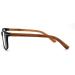 SA106 Mens Woodgrain Arm Rectangle Reading Glasses - Matte Black +1.25 | Stylish & Comfortable Eyewear for International Shipping - Buy Online on GoSupps.com