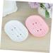 Ciieeo 8 Pcs Non-slip Silicone Soap Holder Soap Soap Dish Sink Soap Holder Fruit Straws Anti Slip Soap Case Soap Drainer Holder Bathroom Soap Rack Silicone Soap Dish Hollow Out White Tray - Buy Online on GoSupps.com