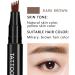 4 Points Eyebrow Pencil Eyebrow Pen Microblading liquid Eyebrow Pen Creates Lasting Make-Up Professional Natural Looking Eyebrows Daily Waterproof Eyebrow Pen Stays on 24H (Dark Brown) - Buy Online on GoSupps.com