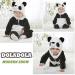 Doladola Baby Panda Hooded Romper | Toddler's Animal Onesie Jumpsuit 12-18 Months - Buy Online on GoSupps.com