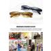 Vevesmundo Semi-Brown Plastic Rectangular Reading Glasses for Men & Women - International Shipping Available - Buy Online on GoSupps.com