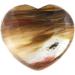 Nupuyai Volcano Cherry Quartz Heart Palm Worry Stone 45mm - Chakra Reiki Healing Crystal for Home Decoration - Buy Online on GoSupps.com