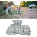 Qcwwy Pet Memorial Statue - Angel Pet Grave Marker Tribute | Resin Sleeping Pet Angel Garden Sculpture for Pet Memorial Gravestone Ornament - Buy Online on GoSupps.com