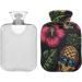 Naanle Hawaii Flower Skull Heat Flashing Transparent Hot Water Bottle - 1L Hand/Foot Warmer for Pain Relief & Cold Therapy - Buy Online on GoSupps.com