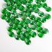 Hisredsun 290 pieces of glass pebbles 1.35 kg green flat marble pearls vase filler stones fire glass pebble stones artificial crystal gemstones decorative stones river pebbles for aquarium flowerpot 17-20mm 1.35kg green