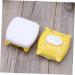 Buifulsic Cartoon Lens Container 2-Pack Travel Case for Contact Lenses with Mirror Yellow Caricature Design - Buy Online on GoSupps.com
