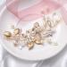 Elegant Gold Bridal Jewelry Set | Crystal Hairpins & Flower Hair Accessories for Brides - Buy Online on GoSupps.com