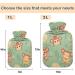 NAANLE Palmbatt Affe 1L Transparent Hot Water Bottle with Cover - Ideal for Pain Relief & Heat Therapy - Buy Online on GoSupps.com