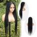 KRALER 36-Inch Full Lace Knotless Braided Wig for Black Women - Pre-Plucked Square Base Lace Front Wig with Baby Hair - Natural Black - Buy Online on GoSupps.com