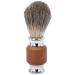 Shaving Brush Friendly Shaving Brush Travel Portable Shaving Brush with Stainless Steel Handle for Shaving Cream Foam or Soap (Brown)