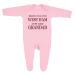 'Born To Love West Ham Just Like Grandad' Baby Boy Girl Sleepsuit Designed and Printed in the UK Using 100% Fine Combed Cotton 3-6 Months Pink