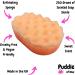 Summer Scoop Exfoliating Soap Sponge - 250g - Moisturising Shea Butter - Sweet Scent - Vegan Friendly - Puddle of Wax - Made in The UK - Buy Online on GoSupps.com