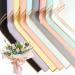 FOIMAS 20 Sheets Flower Wrapping Paper Waterproof Florist Bouquet Wrapping Paper Supplies for Floral Gift Packaging Craft Supply 10 Colors