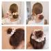 Strawberry Printed Hair Scrunchies Set - 4 Cute Elastic Ponytail Holders for Women - Buy Online on GoSupps.com
