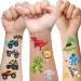 60 Sheets 820 Styles Temporary Tattoos for Boys  Mixed Styles Waterproof Tattoo Stickers for Kids Birthday Party Supplies - Dinosaur/Robot/ Truck/Space