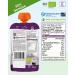 Organic Baby Food Puree - Pumpkin Pear Apple Plum & Oats | 8 Pack Recyclable Squeeze Bags (100g Each) - Ideal for 8+ Months - Buy Online on GoSupps.com
