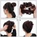 Messy Hair Bun Scrunchie Extension - Curly Wavy Updo for Women (Natural Black) - Buy Online on GoSupps.com