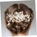 Ipetboom Bridal Comb Girls Accessories Flower Girl Hair Accessory Accesorios Para Comb Headband Bridal Hair Comb Bridal Headdress Wedding Headpiece Tiara Bride Hair Accessories Alloy Pearl - Buy Online on GoSupps.com