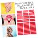 Ipetboom 5 Sheets Clear Tape Nail Display Stand Strip Tape Double Sided Clear Double Sided Tape Nail Art Tape Labels Press on Nail Sticky Tabs Display Board Plastic Red Acrylic - Buy Online on GoSupps.com