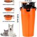 Lenlorry Dog Water Bottle with Dual Collapsible Bowls for Traveling Pets - Buy Online on GoSupps.com