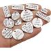 WOCRAFT 40pcs Inspiration Words Charms for DIY Jewelry Making - Crafting Pendants for Necklace & Bracelet (M331) - Buy Online on GoSupps.com