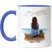 Personalized Kiddle-Design Dog Mom Mug - Unique Blue Gift for Dog Lovers & Owners - Buy Online on GoSupps.com