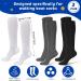 Buy 3 Pair Replacement Sock Liners - Breathable Compression Walking Boot Socks for Men & Women | Fits Most - Black Gray White - Buy Online on GoSupps.com