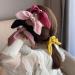 JIRIS Satin Silk Hair Scrunchies Bunny Ear Bow Set - 6 Pcs Elastic Hair Ties for Women - Accessories - Buy Online on GoSupps.com