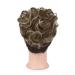 Girls Wave Curly Hair Bun Chignon Scrunchy Extension Ponytail Updo - Ash Blonde & Medium Golden Brown Mixed -60 - Buy Online on GoSupps.com