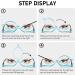 MMOWW Makeup Reading Glasses with Flip-Down Single Lens Rotating Design - Blue 2.0 - Buy Online on GoSupps.com