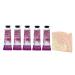 Bath & Body Works Twisted Peppermint 5 Pack Shea Butter Hand Cream Bundle with a Himalayan Salts Springs Sample Soap