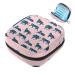 Tiger pink women's binding-storage bag large menstrual cup cylinder pocket with zipper periodic insert pocket panty lip inlays tampons for girls and women multi-colored 07