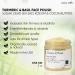 Turmeric & Basil Face Polish - Exfoliating Wash for Acne & Dry Skin - Gentle Vegan Moisturizer - 5 oz - Buy Online on GoSupps.com