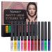Matte Liquid Eyeliner Eyeliner Pen Eyeliner Waterproof Eyeliner Colorful Eyeliner Abbey for Cosplay and another look easy to color waterproof wiped 12 colors