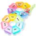 2 Packs Travel Weekly Pill Organizer 7 Day Portable Pill Box Flower Medicine Organizer Medicine Containers Weekly Pill Cases Cute Medicine Holder Pill Dispenser Box for 1 Time Day (Multi Colors)
