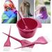 5-Piece Premium Salon Hair Dye Kit for DIY Hair Coloring | Includes Brushes, Bowl, Whisk | Purplish Red - Buy Online on GoSupps.com