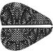Super Absorbent Black & White Corrugated Dots Hair Cap for Quick Drying | Soft Elastic Wrap for Long Thick Hair | Women's Hair Care - Buy Online on GoSupps.com