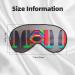 SSIMOO Colored Wooden Board Print Eye Mask - Ultra-Soft Light-Blocking for Optimal Comfort & Restful Sleep | International Shipping - Buy Online on GoSupps.com