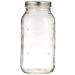 Ball Wide Mouth Half Gallon 64 Oz Jars with Lids and Bands, Set of 6 Clear