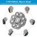 Buy Vesone Silver Replacement Cup Heads for Men - Extreme Speed 9-Head Universal Attachment for Body Hair Removal - Buy Online on GoSupps.com