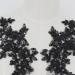 Set of 2 Black Sequin Flower Patches Lace Appliques - Wedding Dress DIY Crafts - Buy Online on GoSupps.com