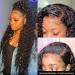 34 inch Water Wave Lace Front Wig | Brazilian Virgin Human Hair | 180% Density | Pre Plucked | Transparent HD Lace | for Black Women - Buy Online on GoSupps.com