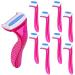 9Pcs/Set Women Bikini Shaver Trimmer Bikini Area Hair Removal Razor Portable Shaver